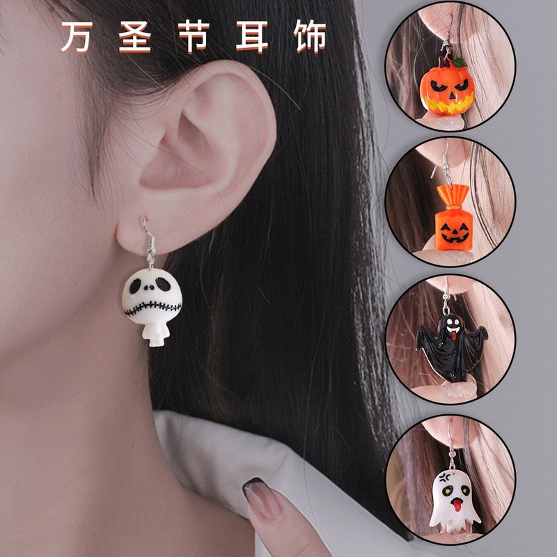 Halloween Earrings Pumpkin Bat Party Ghost Festival Evil Eye