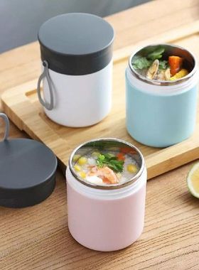 Kotak Makan Siang Wadah Makanan dengan Sendok Baja Tahan