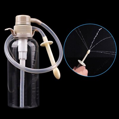 Portable Hand Press Flusher 300ml Bidet Cleaner Outdoor Bott