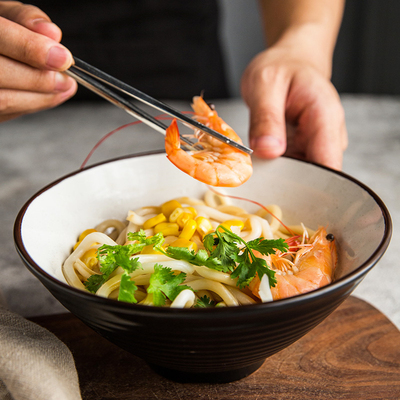 Japanese ceramic bowl and plate combination light luxury