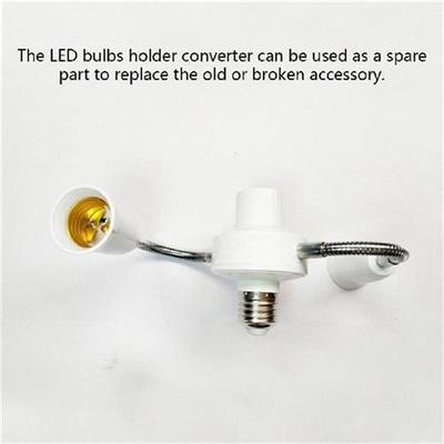 Light Socket E27 Base Bulbs Converter with Extension Hose