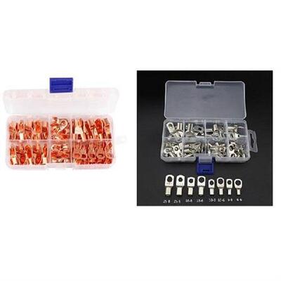 Bolt Hole Tinned Copper Cable Lugs Battery Terminals Set