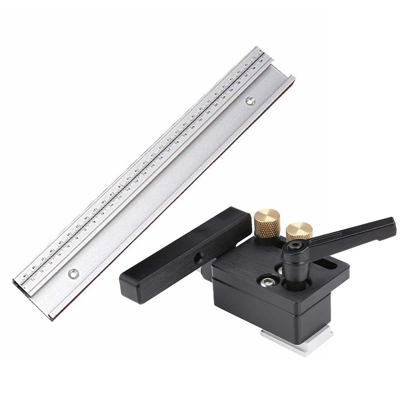 45 Chute Limiter T Track Stopper with Scale Aluminum Alloy T