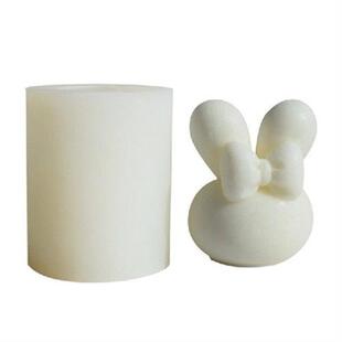 Bowknot Rabbit Cake Mold Aromath Plaster Hand-Made Baking