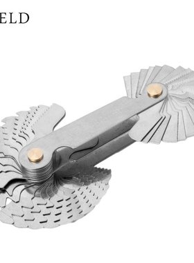 52Pcs Steel Thread Measuring Gage Metric Whitworth Screw Pit