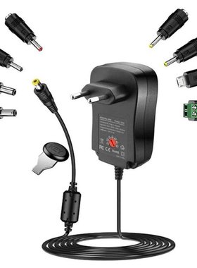 30W AC/DC Adaptor Switching Power Supply With Adapter Tips,
