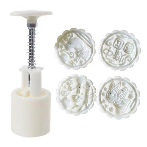 Moon Cake Mould DIY Pastry Mould Hand Press Cookie Stamp