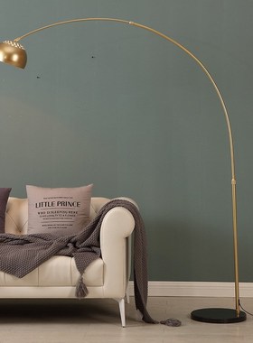 Nordic fishing lamp floor lamp Simple modern living room sof