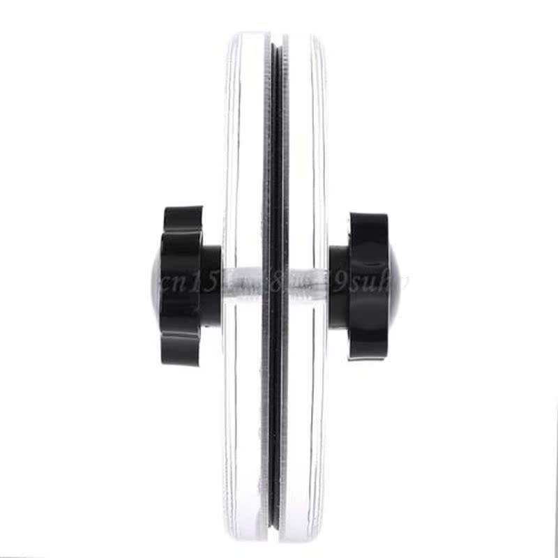 LP Vinyl Record Cleaner Clamp Record Label Saver Acrylic Cle