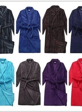 winter pajamas gown women men bathrobe pyjamas night-robe