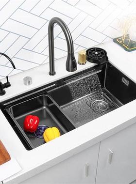 Hidden waterfall Sink Undermount Kitchen sink Single Bowl St