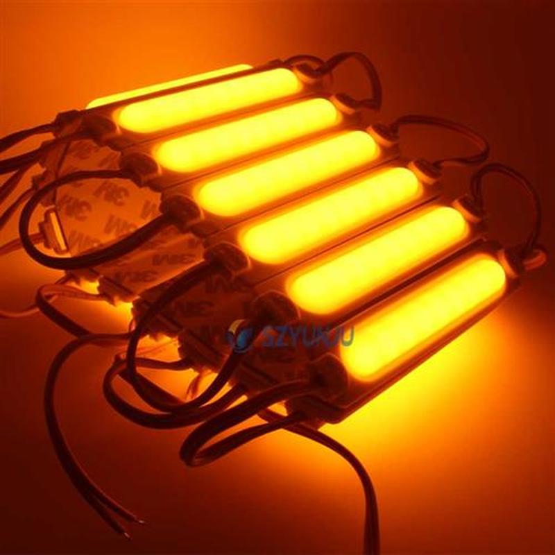 2W 5730 Yellow injection led module 60 degrees DC12V Waterpr