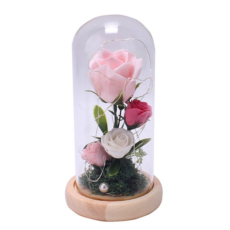 Valentine's Day Gift LED Glow In The Dark Glass Without