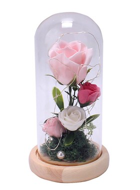 Valentine's Day Gift LED Glow In The Dark Glass Without