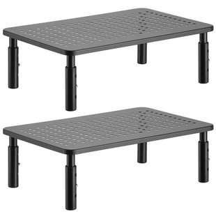 2X Monitor Stand Riser for Computer, Laptop, Printer, Notebo