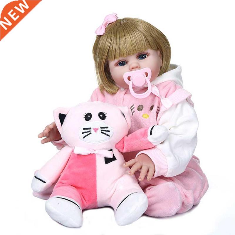 48cm Simulation Reborn Doll Girl Playmate Toy Soft Silicone