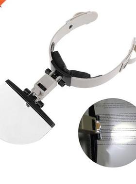 Grande tête de lentille portant une loupe avec LED ill