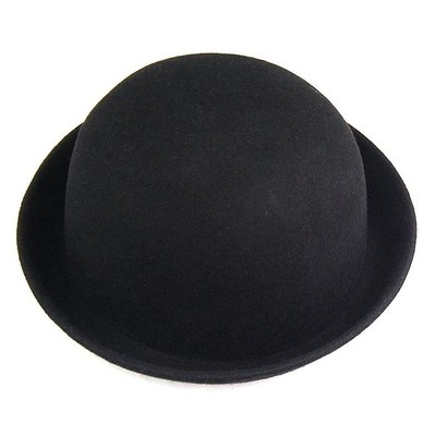 Bowler Hat Felt-Hat Riding-Hat Chaplin Black Melon 1piece