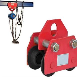 Trolley Wheels Beam Hoist Push 1 Ton 2200LBS Plain Trolley