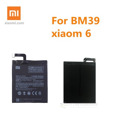 Original Battery for 6 meters BM39 Mi6 / Millet 6 Bateria 33