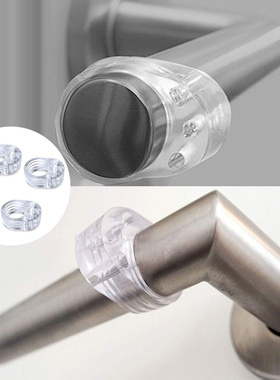 4Pcs Door Stopper Transparen Silicone Door Handle Pad Wall A