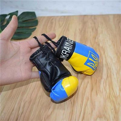 Boxing Gloves Keychains Car Bag Pendant Keychain Sport Leath
