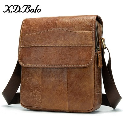 X.D.BOLO Messenger Bag Men's Shoulder Genuine Leather Ba
