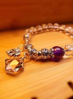 5 a grade white crystal violet crystal bracelet accessories