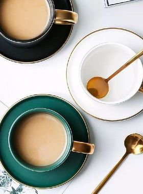 Cangkir Kopi Latte Keramik Hijau Perlengkapan Minum Cangkir