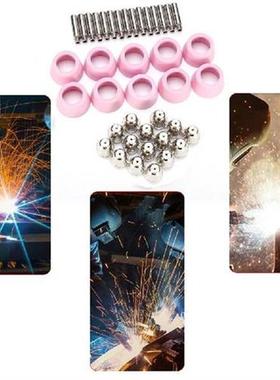 40pcs Plasma Cutter Tip Copper Chrome Plasma Cutting Torch