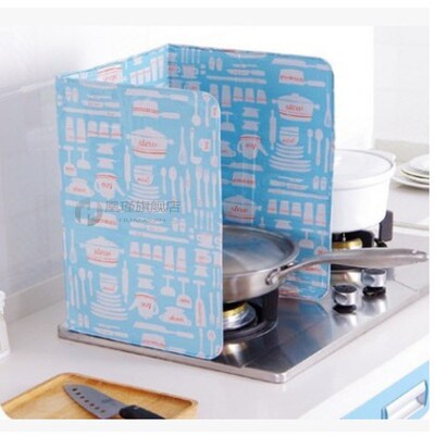 1pc Gas Stove Splash Proof Screen Baffle Home Kitchen Access