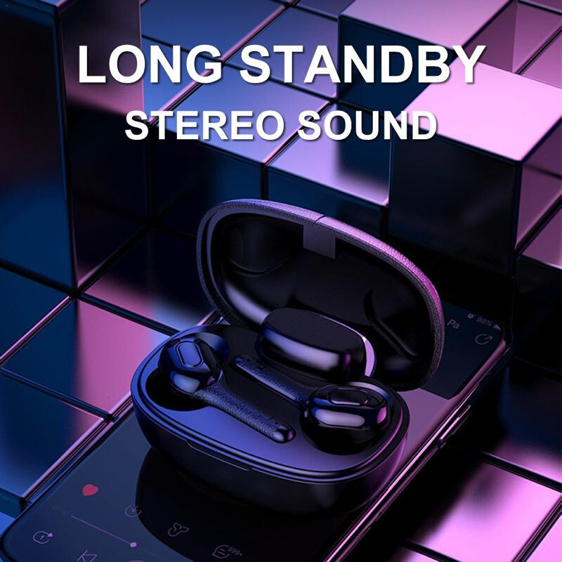 TWS Wireless Bluetooth Earphones 6D HD Call Earphone LED