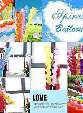 100pcs Twist Spiral Long Latex Balloons Wedding Birthday P