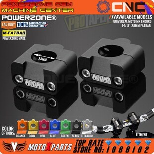 Pro Taper HandleBar Fat Bar Risers Mount Clamp Adapter 7/8 -