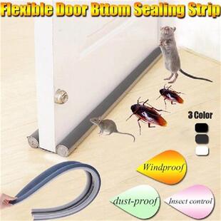 93*10 CM Doorstop Draft Protector Flexible Door Bottom