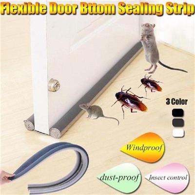 93*10 CM Doorstop Draft Protector Flexible Door Bottom