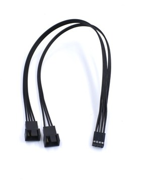 4-Pin PWM Fan Power Supply Cable 1 to 2 Splitter Power Exten