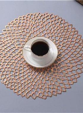 6pcs/lot Placemats For Kitchen Table PVC Hollow Round