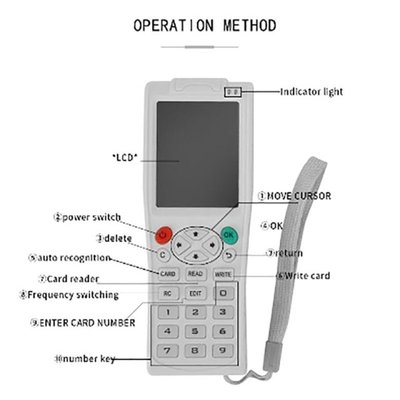 ICopy 5 RFID NFC Copier IC ID Reader Writer Duplicator Engli