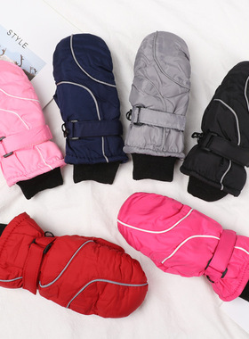 1Pair New Fashion Children Kids Winter Snow Warm Gloves Boys