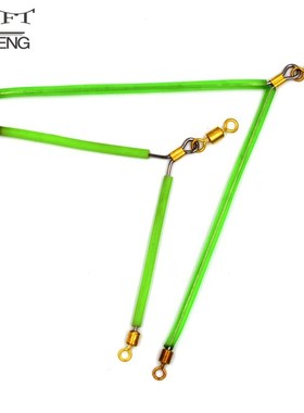 6Pcs Luminous Stainless Steel Anti Tangle Booms With Swivel