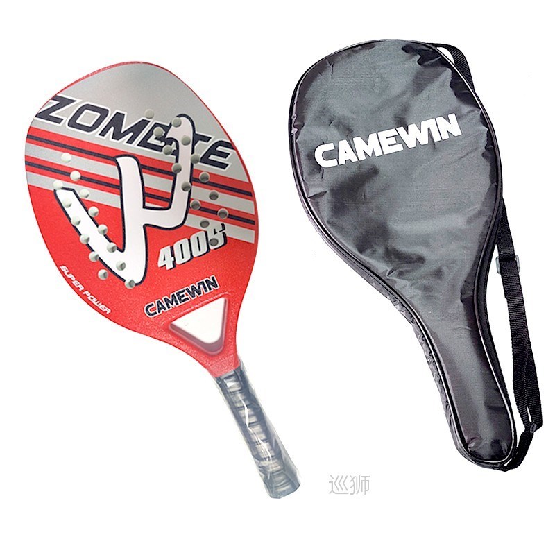 Camewin Professional Full Carbon Beach Tennis Paddle Racket