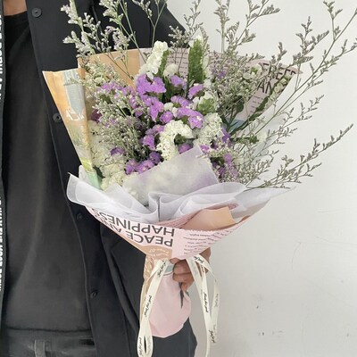 Mix all over the sky star dry flower bouquets of roses