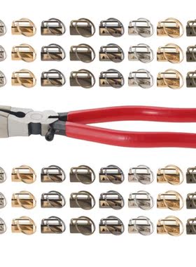 40Pcs 1 inch 4 Colors Key Fob Keychain Hardware with Pliers