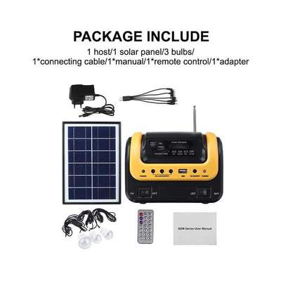 10W Portable Solar Generator Outdoor Power with FM MP3 bluet