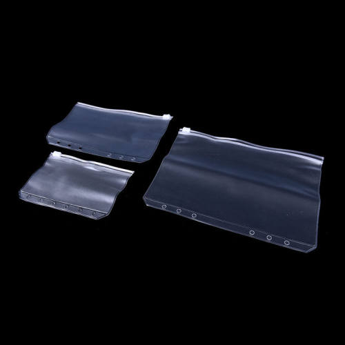 1pc  Card Holder Bag PVC Presentation Binder Folder Zipper
