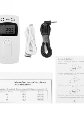 1 Set RC-4 Temperature Data Logger Reusable Recorder 适用于