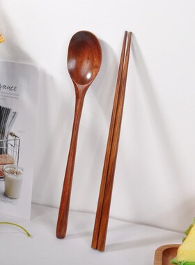 Dinnerware Set  Korean Spoon Chopsticks Set Log Spoo