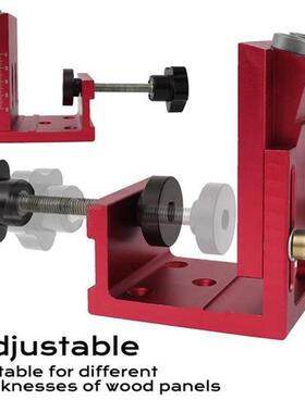 Pocket Hole Jig Aluminum Drill Guide Kit Adjustale Woodwork