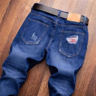 Jeans For Men Fashion Ripped Denim Trousers Biker High Quali